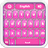 GO Keyboard Pink Glitter Theme 2.8