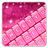 Pink Keyboard Hearts Glow icon