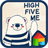 puchi high five me icon
