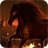 Sinister horse on fire icon