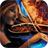 Girl with a fiery violin icon