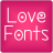 Love Free Font Theme icon