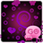 GO SMS Purple&Black Theme icon