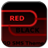 GO SMS Red Black Neon Theme icon