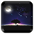 Moon and meteor LiveWallpaper icon