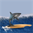 Shark Surfer Wall Cl icon