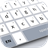Stylish White Keyboard icon
