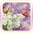 butterfly spring flower icon