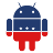 Patriotic Android icon