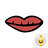 Cartoon Mouth Facial Stickers icon