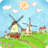 Cartoon windmill icon