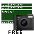 Camera with blackboard Free icon
