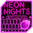 GO Keyboard Pink Neon Theme version 1.0.1