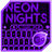 GO Keyboard Purple Neon Theme APK Download