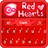 Descargar GO Keyboard Red Hearts Theme