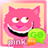 GOSMS Pink Cat Theme icon