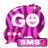 GO SMS Pro Theme Pink Zebra 2.5