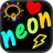 Neon drawings icon