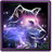 Neon Wolf Galaxy icon