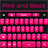Pink and Black Free Keyboard icon