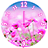 Pink Clock Widget icon