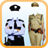 Police Woman Photo Suit icon