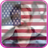 usa flag with profil picture 1.0