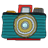 Cartoon vision camera icon