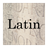 Latin 3.1