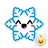 Kawaii Snowflakes Emoji Faces icon