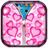 Pink Heart ZipperLockScreen icon