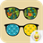 Retro Eyeglasses Stickers icon