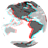 Anaglyph 3D Earth icon