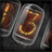 Nixie clock animated widget icon