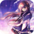 Anime girl in the clouds icon