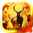 Autumn Falling leaves LWP icon