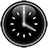 Black Clock Widget icon