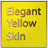 Elegant Yellow Keyboard Skin 1