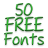 Free Fonts 50 Pack 23 icon