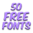 Free Fonts 50 Pack 25 icon