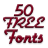 Free Fonts 50 Pack 2 icon