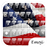 Theme Glass Flag USA for Emoji Keyboard 2.0