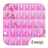 Theme Glass Pink Flowers for Emoji Keyboard icon