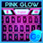 GO Keyboard Pink Glow Theme 1.0.1