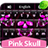 GO Keyboard Pink Skull Theme 2.2