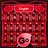 GO Keyboard Red Tech Theme icon