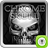 GO Locker Chrome Skull Theme 1.0.1