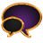 GO SMS Golden Vintage Dark Purple Theme icon