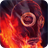 Mask on fire icon