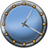 Metal Buttons:Blue Clock icon